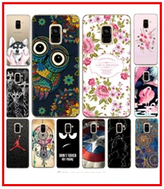 Чехол для samsung A6 A 6 из закаленного стекла с изображением планеты и космоса, стеклянный чехол для задней панели для samsung Galaxy A6 A600F с мягким краем