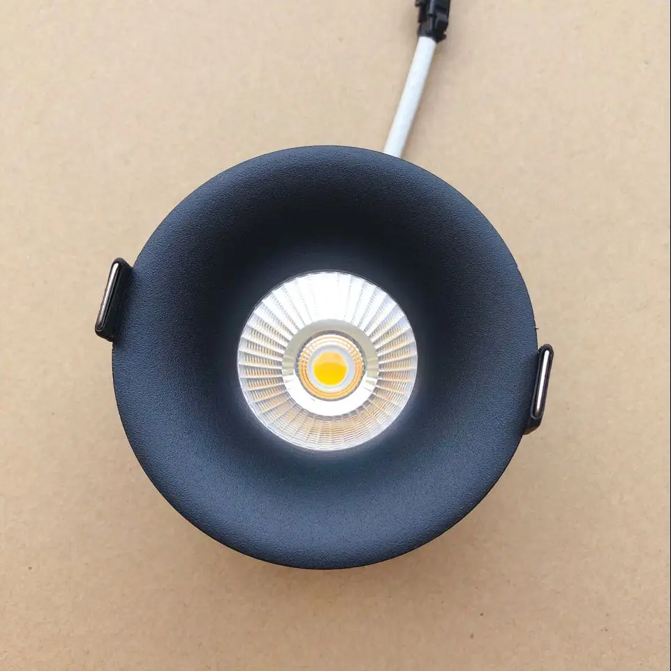 Dimmable COB LED светильник 7 Вт 10 14 16 изогнутая глубокая дыра Антибликовая потолочная