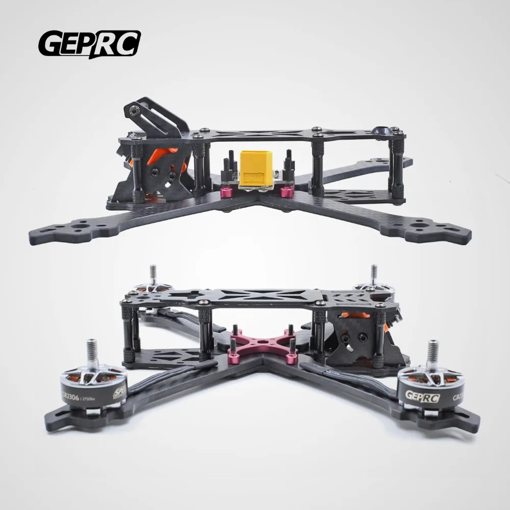 Квадрокоптер GEPRC Mark 2 5 дюймов 230 мм FPV Racing комплект из углеродного волокна для рамы
