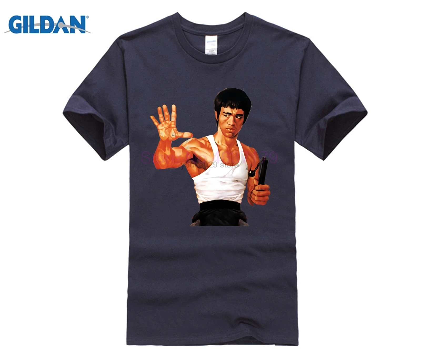 Kungfu Creator Брюс Ли Нун Чакс Футболка мужская MMA основатель футболка hombre Jeet Kune Do Топ