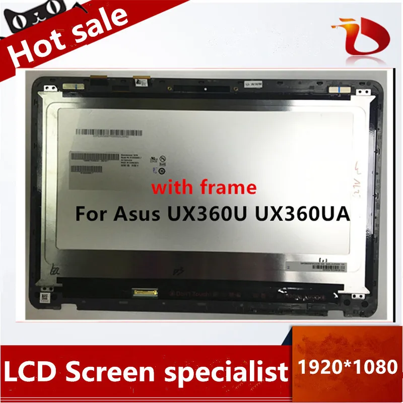 B133HAN02.7 для Asus UX360U UX360UA сборка 13," Полный ЖК-экран сенсорный дигитайзер дисплей в сборе 30pin 1920*1080 с рамкой