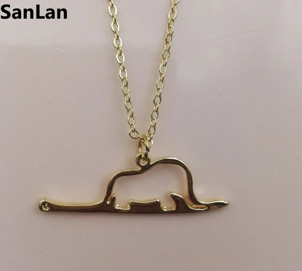 animal cute 10pcs/lot Little Prince necklace jewelry Elephant in a snake Charm women child present birthday SanLan | Украшения и