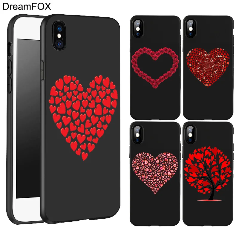 DREAMFOX L063 черный мягкий силиконовый чехол из ТПУ для Apple iPhone 11 Pro XR XS Max X 8 7 6 6S Plus 5 5S 5G SE