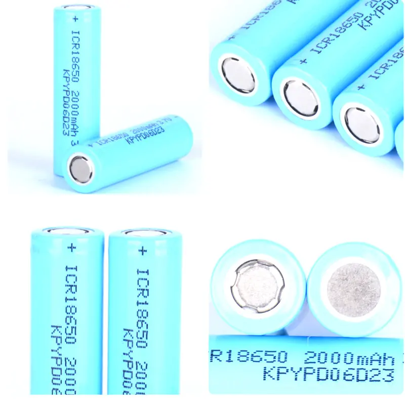 4 шт./лот Быстрая доставка 18650 2000 mAh 3 7 V литий ионная аккумуляторная батарея