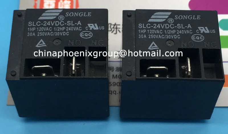 Горячие продать songle реле 12 В SLC-12VDC-SL-A 24 T91 SLC-24VDC-SL-A 4pin Черный Электрические