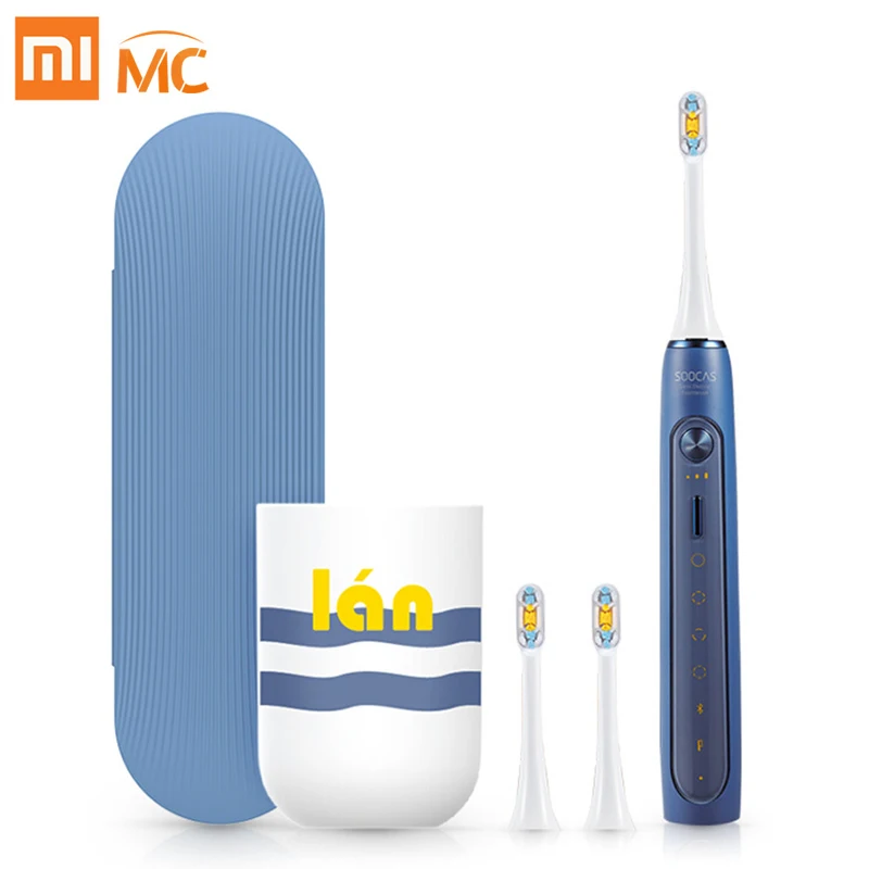 Xiaomi Mijia sonic Электрический Зубная щётка Soocas X3/X5 Модернизированный взрослых Водонепроницаемый ультразвуковая Автоматическая Зубная щётка USB Перезаряжаемые