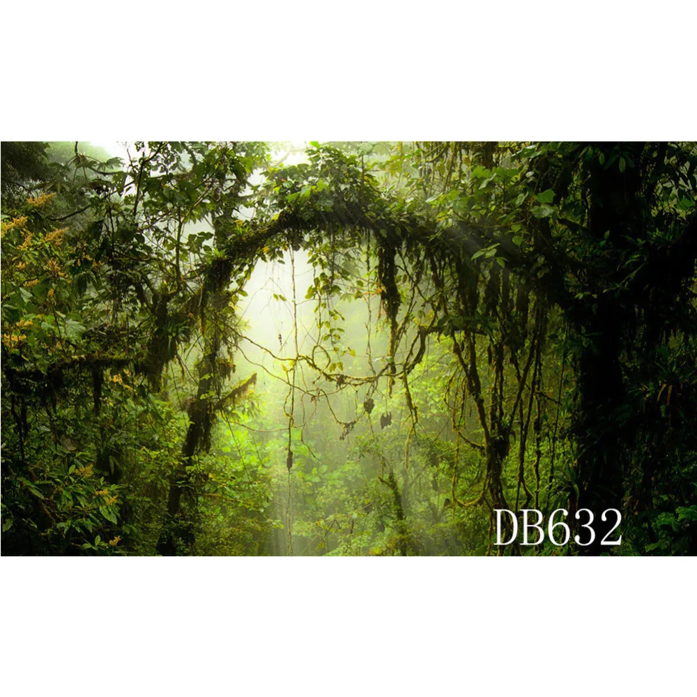 LB полиэстер и Винил фоны для фотостудии фото реквизит природа Cstomized Jungle Decor |