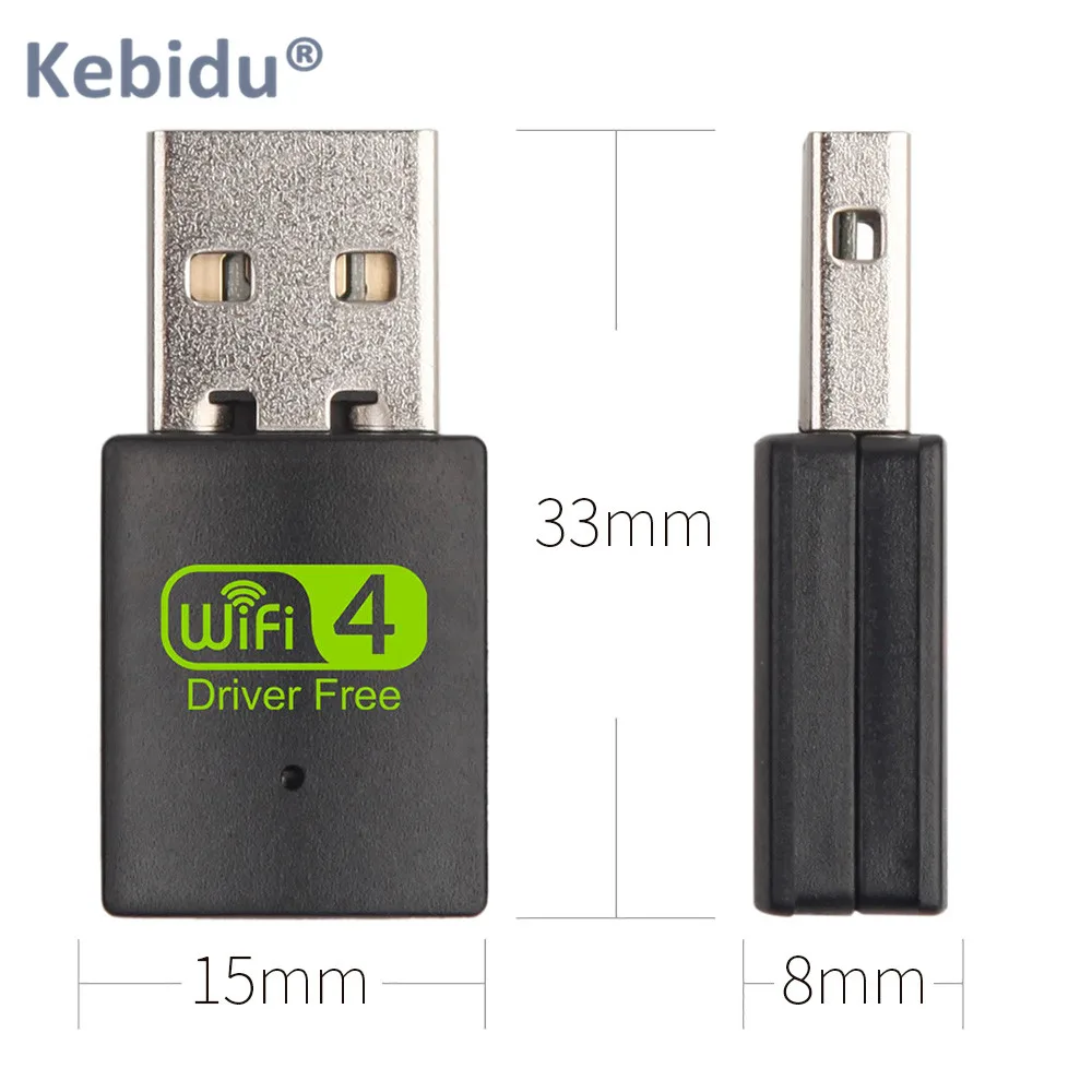 USB Wi Fi адаптер KEBIDU 300 Мбит/с 2 4 ГГц|Сетевые карты| |