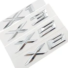 3D ABS Серебряный автомобильный Стайлинг, наклейка на хвост для BMW X1 X3 X5 X6 серии Xdrive 20d 25d 30d 35d, наклейки на дверь, эмблема, аксессуары