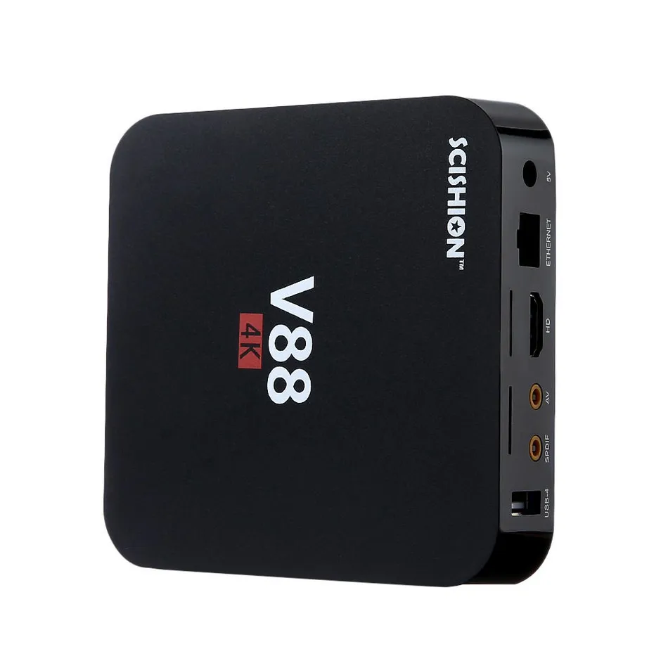 Приставка Смарт ТВ SCISHION V88 4K Android 5 1 Rockchip + 8 ГБ 4 ядра USB Wi Fi ГГц|4 core|8g ramusb ram |