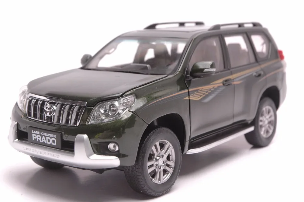 Модель литья под давлением 1:18 для Toyota Land Cruiser Prado 2010 зеленый внедорожник