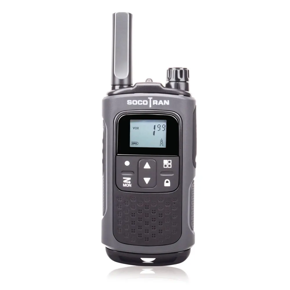 Серый Перезаряжаемая walky talky рация на дальние расстояния T80 pmr с кодом конфиденциальности VOX PMR446 ham Радио Лицензия бесплатно двухстороннее радио - Цвет: Серый