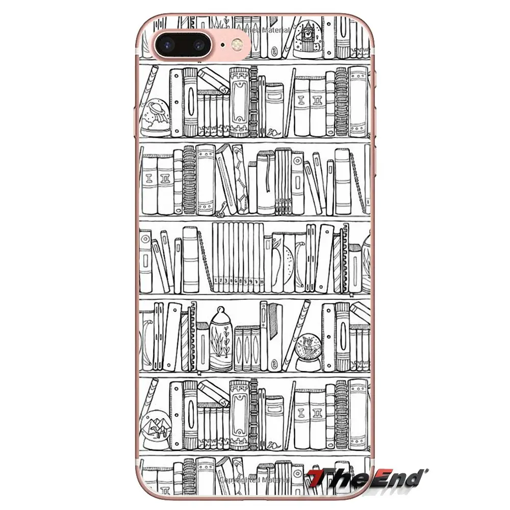 Retro Book Shelf Bookshelf Library Phone Cover Housing For Samsung Galaxy S3 S4 S5 Mini S6 S7 Edge S8 S9 S10 Plus Note 3 4 5 8 9 |