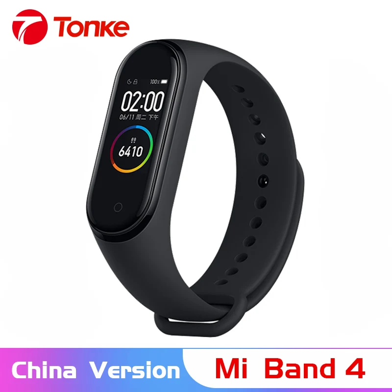 Оригинальная китайская версия Xiaomi Mi Band 4 смарт браслет Miband фитнес с пульсом 135 мАч
