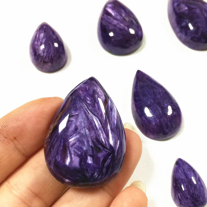 100% Real Natural Russian Charoite Beads Pendant AAA Quality 15-40 mm Necklace Charms For DIY Women Pendants Jewelry |