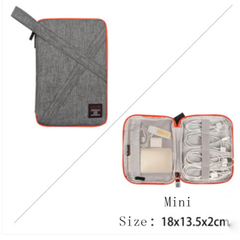 

Waterproof Portable Storage Bag Travel Wire Digital Data Cable Organizer Bag Case Multifunction Compact Trunk Box Bag