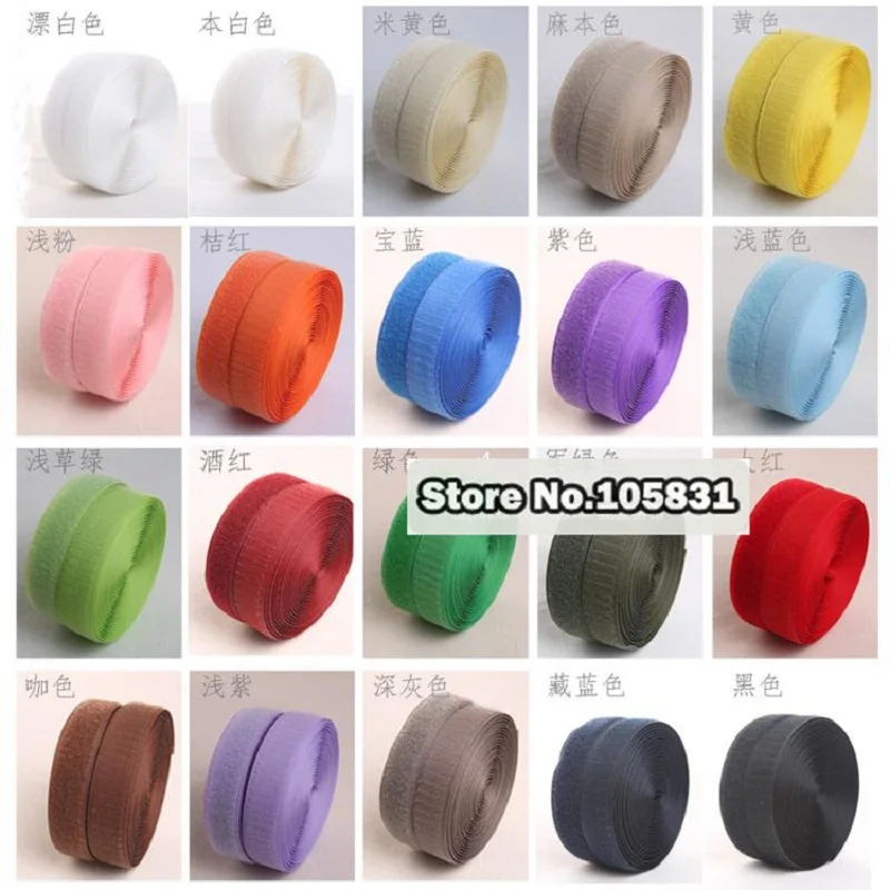 Аксессуары для шитья клейкая нашивка-лента 20 видов цветов волшебная кнопка-петля