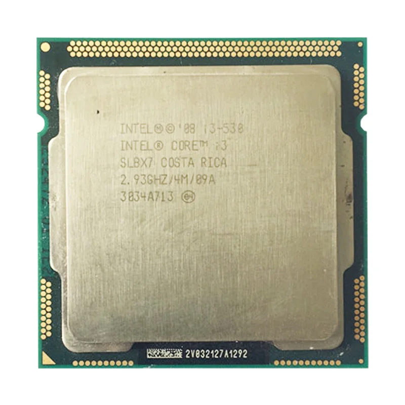 INTEL core i3 530 cpu LGA1156 socket/2,93 ГГц/L3 4 Мб/двухъядерный процессор TDP/73 Вт/есть 1156x3440x3450x3470