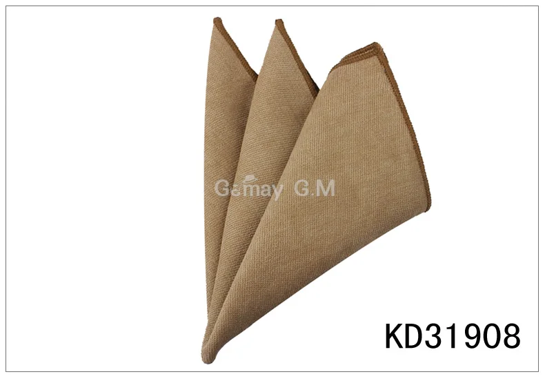 KD31908 Однотонные хлопковые карманные квадратные мужские костюмы, мужские носовые платки, повседневный костюм, квадратные носовые платки, полотенца, вечерние шарфы - Цвет: KD31908