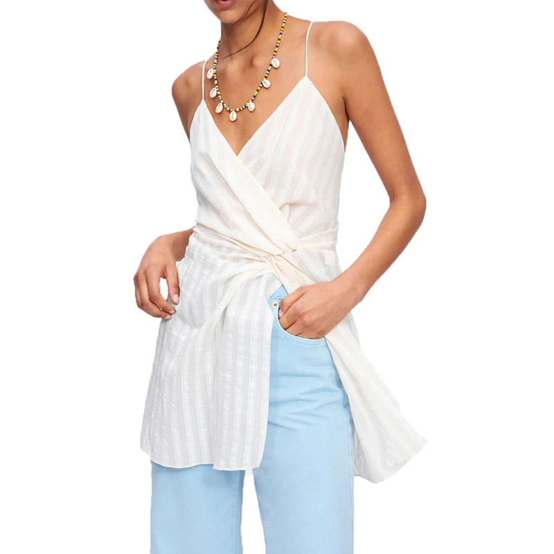Summer dress 2019 stripe womens clothing casual white off shoulder sleeveless sling vestidos | Женская одежда