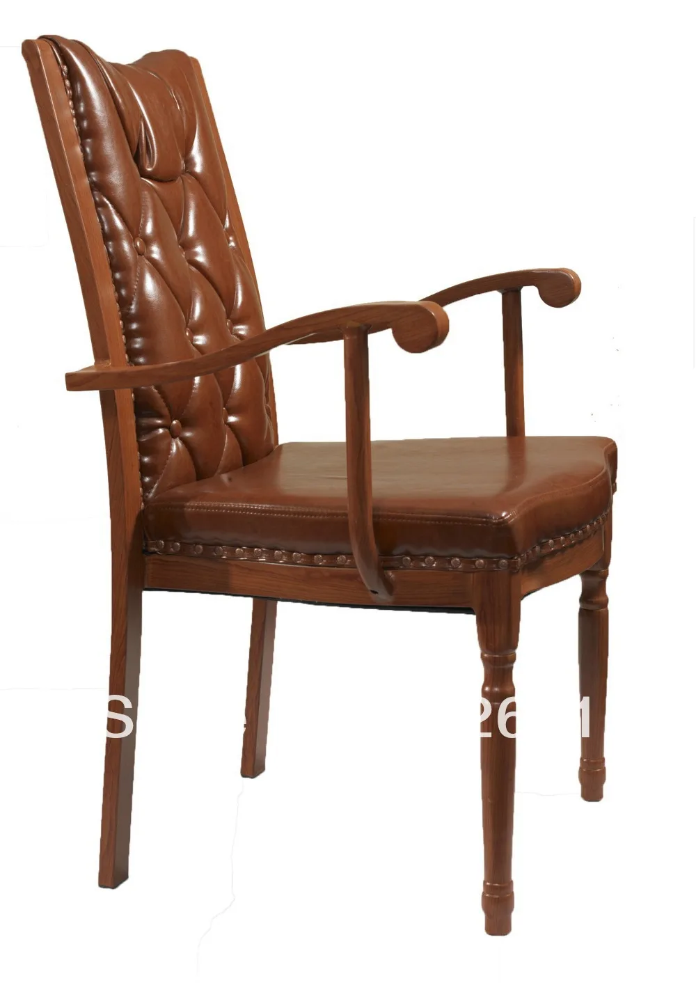 Роскошное алюминиевое обеденное кресло из штабелируемой древесины сверхпрочная