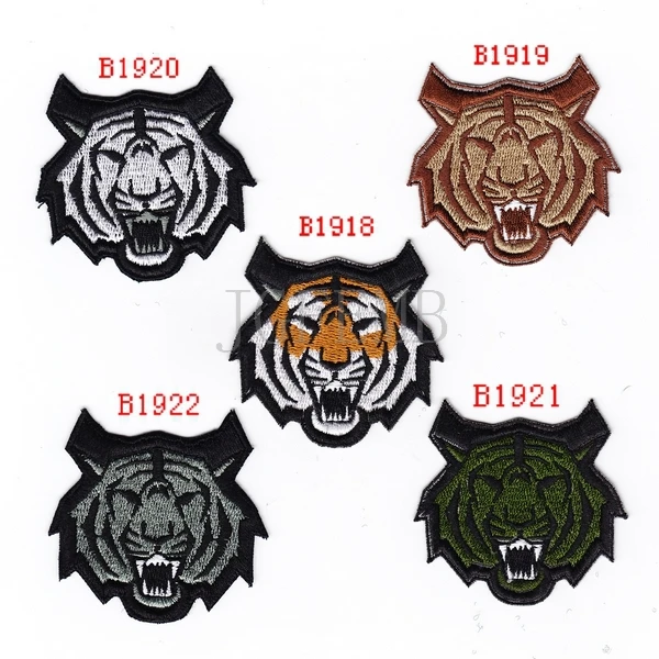 Черный фон с цветным дизайном SWAT The tiger morale тактические военные значки вышивкой