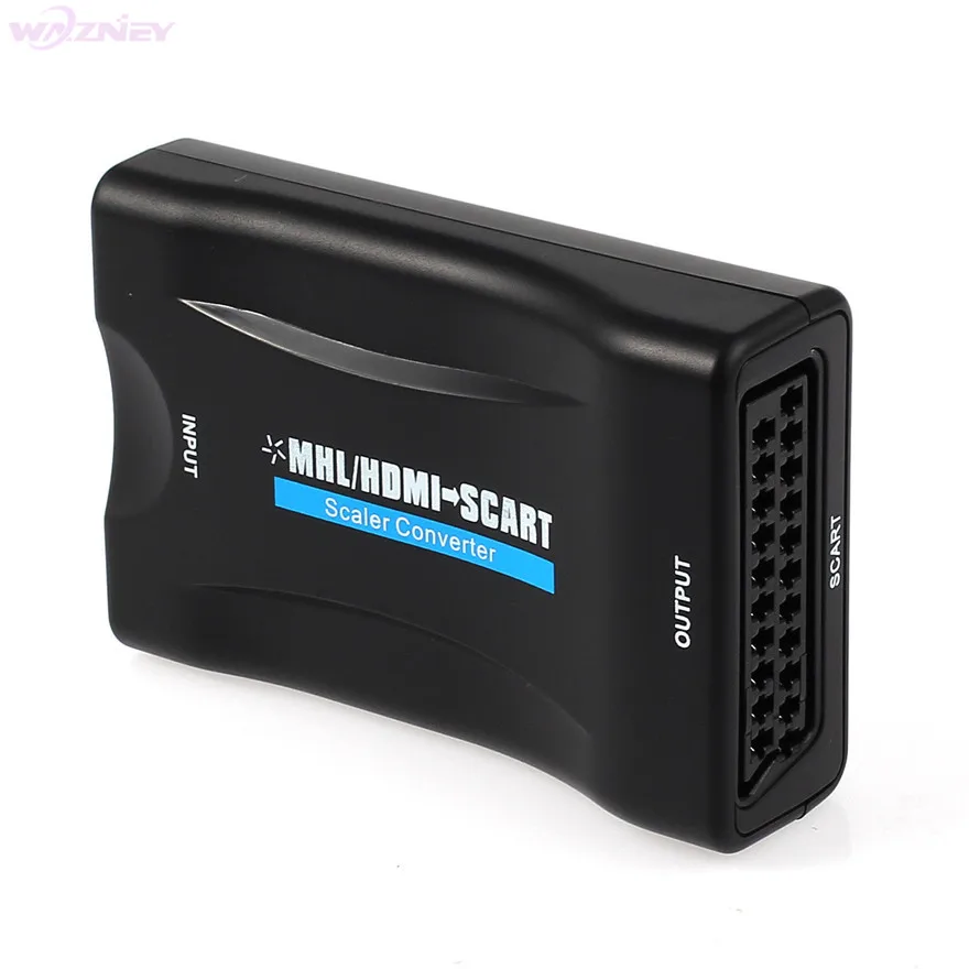 1080P SCART К HDMI к Scart Видео Аудио высококлассный конвертер адаптер для HD TV DVD Sky Box STB Plug