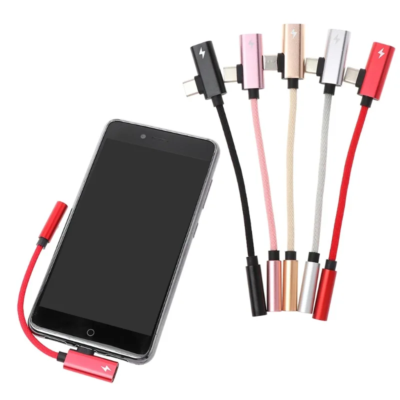 2 в 1 адаптер для наушников с портом USB Type C на 3 5 мм|Переходники и адаптеры| |