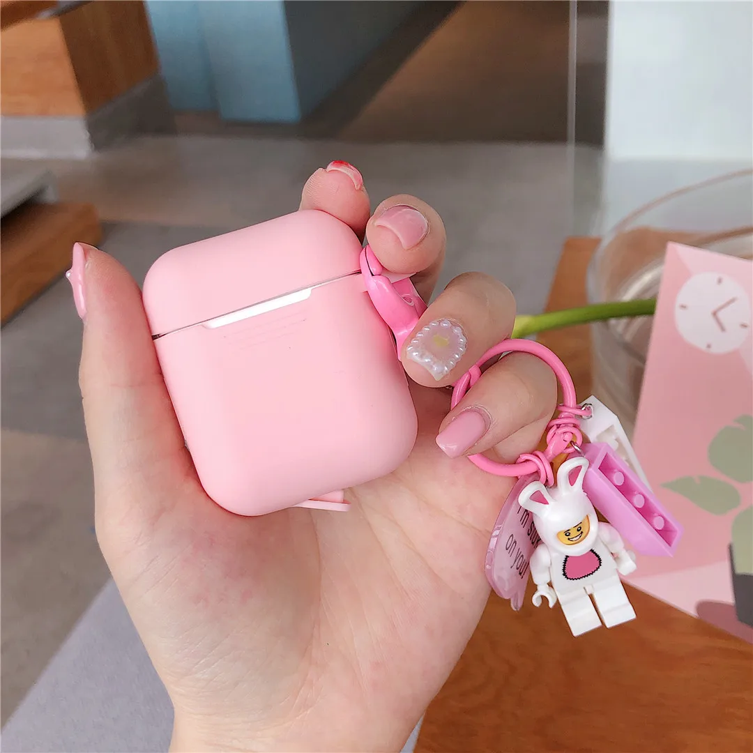 Мультяшный стежок беспроводной Bluetooth чехол для наушников для Apple AirPods силиконовый чехол для наушников s защитный чехол для AirPods