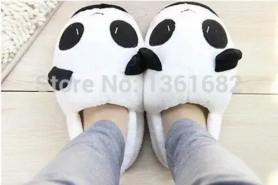 New Women Ladies Cute Panda Winter Warm Soft Plush Antiskid Indoor Home Slippers E6277 | Обувь