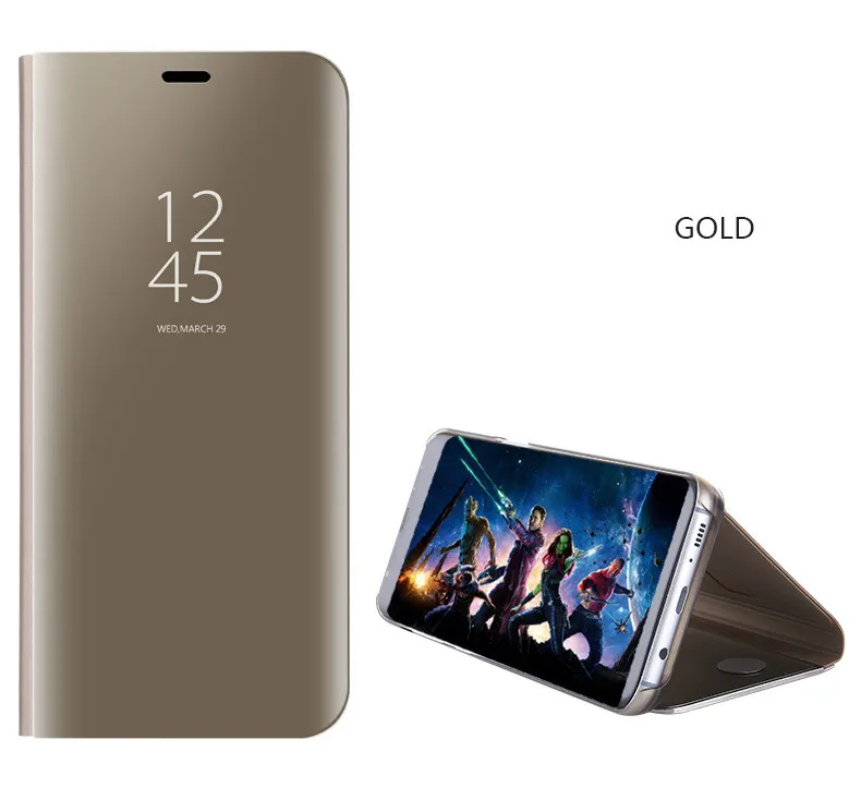 Умный роскошный зеркальный флип чехол для Samsung Galaxy M30 M20 M10 A70 A30 A50 A40 A20 A10 A60 A90 A80