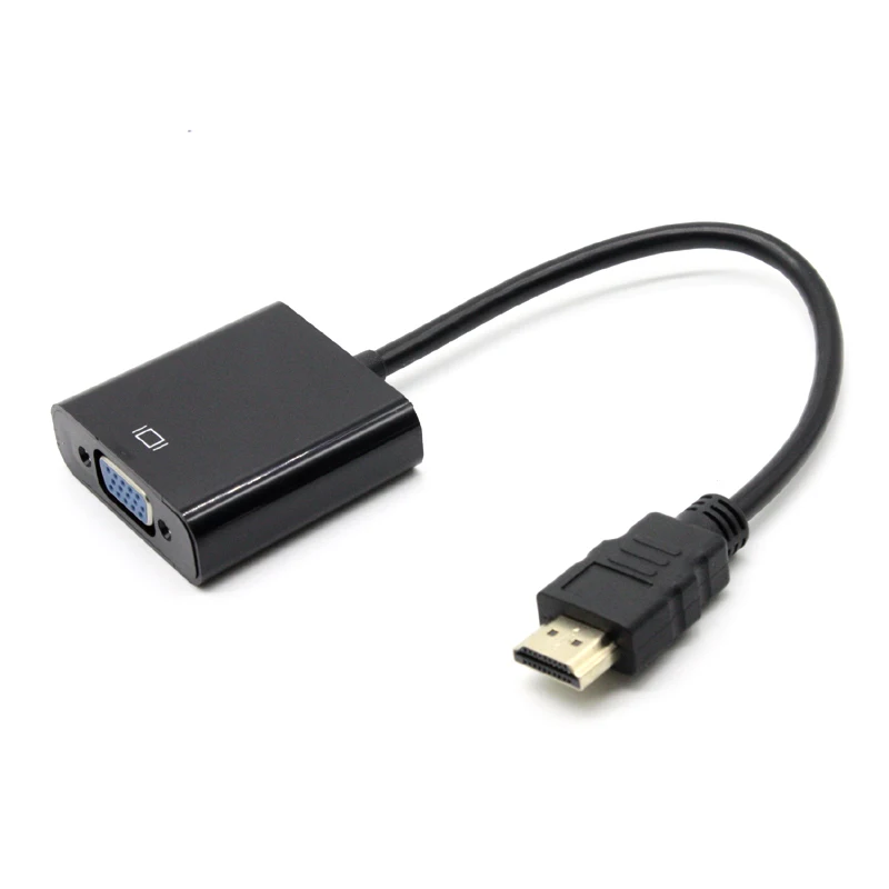 Адаптер AIXXCO 1080P HDMI в VGA кабель преобразователя цифрового сигнала аналоговый для