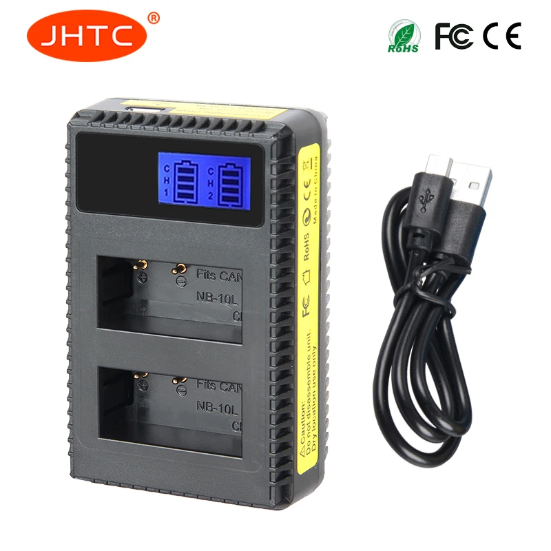JHTC зарядное устройство NB 10L для Canon G15 G1X G16 SX50 SX40 G3X SX40HS SX50HS SX60HS камера батарейный