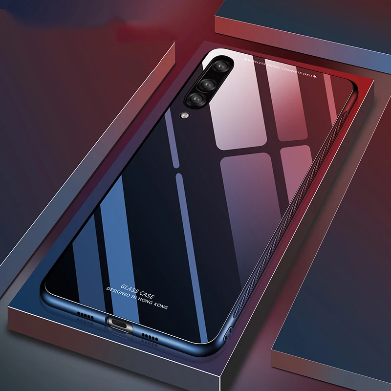 Chyi стекло чехол для samsung galaxy A7 A8 A9 2018 Чехол Мягкий силиконовый задняя крышка j8 j6 j4