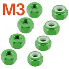 Гайки HSP 122048, алюминиевые, нейлоновые, M3, 8 шт.набор, радиоуправляемая игрушка, детали для модернизации для 1:10, 4WD, для дорожных автомобилей, XRST, 8 шт.
