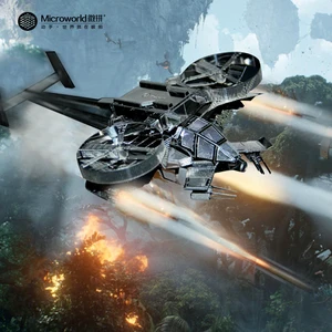 Металлический 3D пазл Microworld, модель вертолета Аватара, Скорпиона, лазерная резка, модель для взрослых, образовательные игрушки, Настольный
