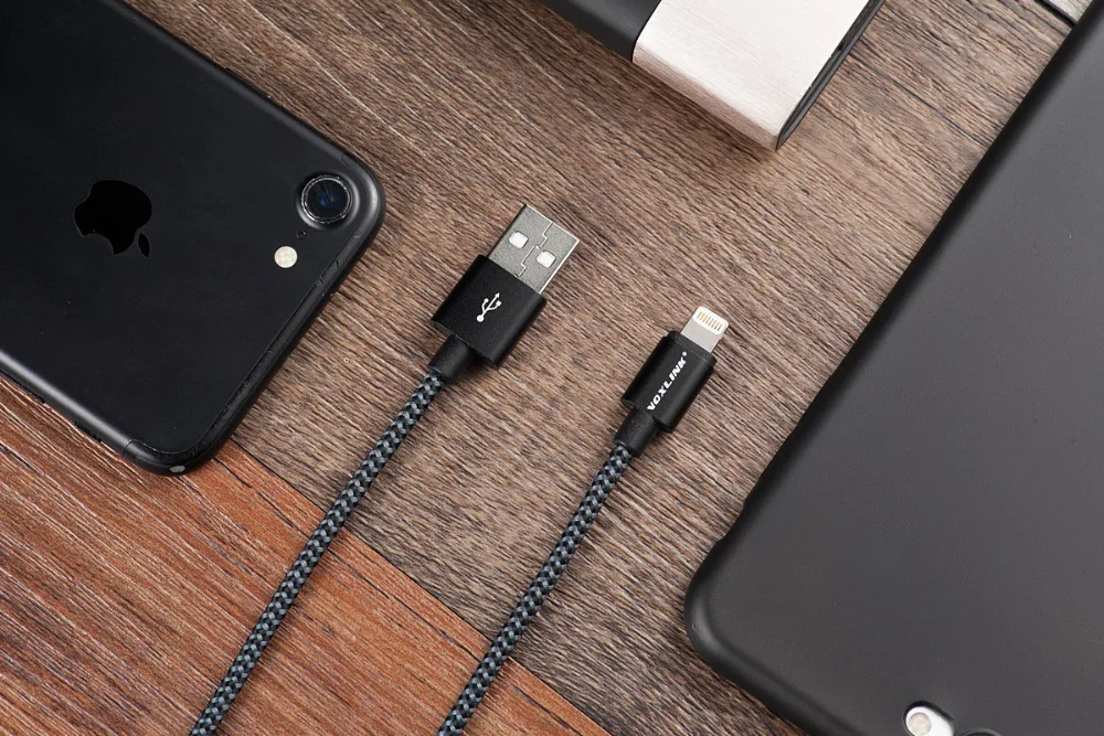 VOXLINK MFI Сертифицированный usb кабель для iPhone 8/8 Plus 2.1A Lightning USB 7/7 65S iPad Pro|usb cable for iphone|cable