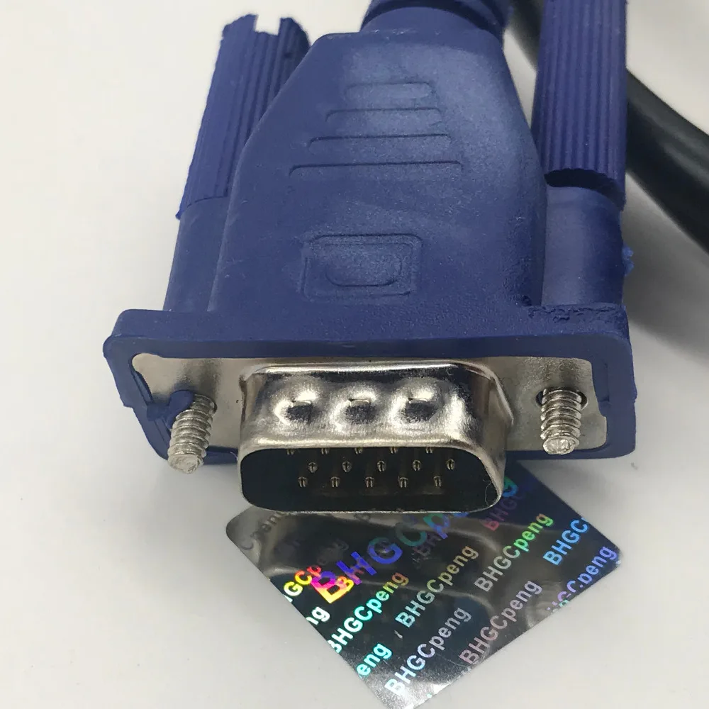 Кабель VGA-VGA с ферритовыми сердечниками 15-контактный штекер-штекер 3 + 2-ядерный