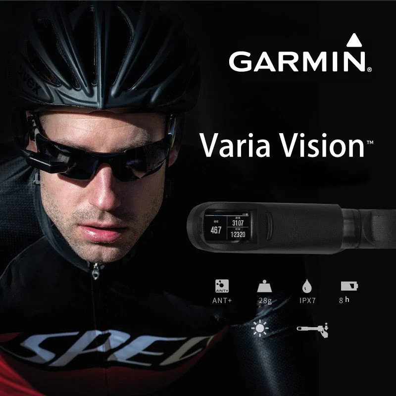 Garmin Varia Vision In-Sight display умные велосипедные носимые очки для езды на велосипеде