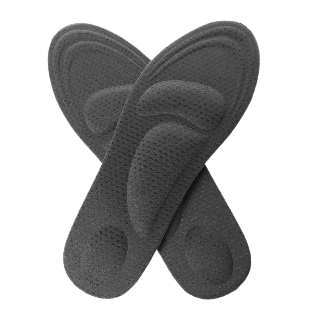 Колодки для обуви для мужчин 4D подушки свод стопы, пятка поддержка Forefoot губка эластичный памяти Массаж Pad Стелька Универсальный боли ударопрочный