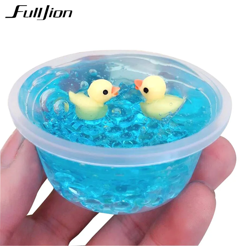 Fulljion слизь игрушки пушистые коробка Моделирование глины ясно Lizun Fimo Пластилин
