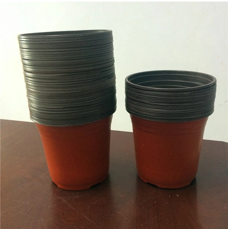 

90# Nursery Pots Seedlings Nursery Pots 100PCS Plastic Flowers Plants pot