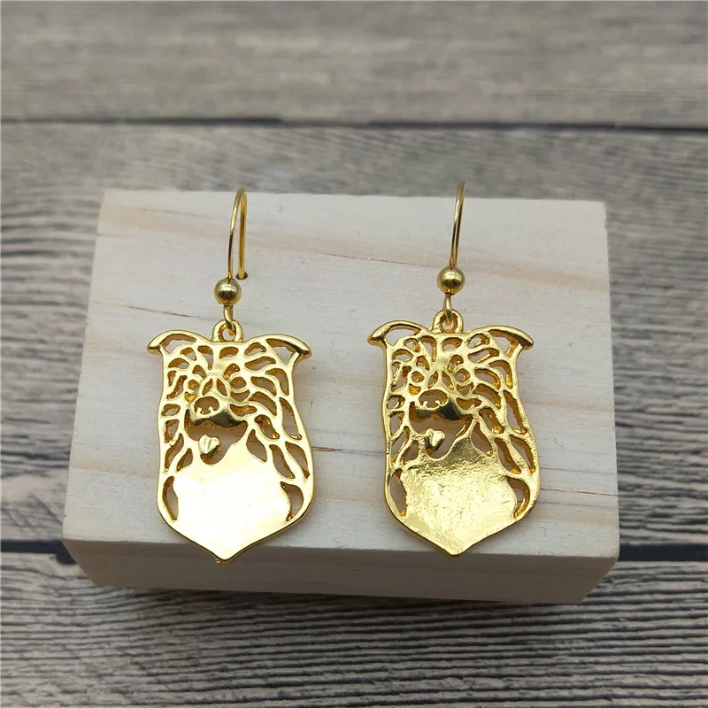 Серьги-капельки с кольцом модные стильные серьги-капельки серьги для собаки
