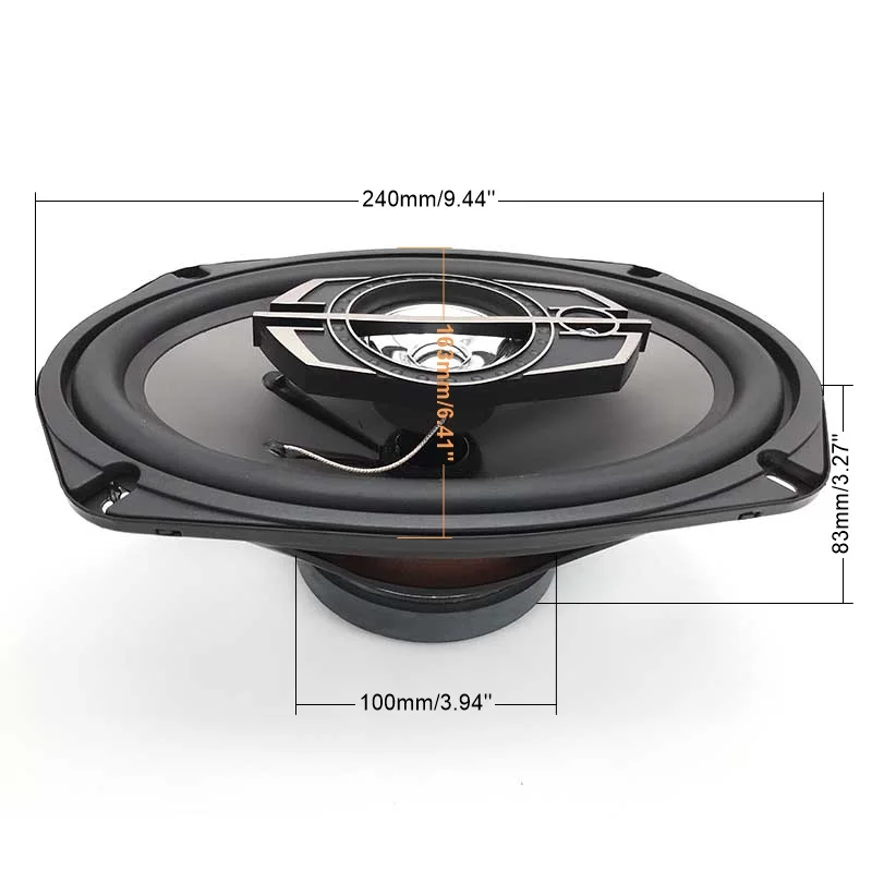 Автомобильный громкий динамик 6*9 парный автомобильный коаксиальный hifi 3 ходовой