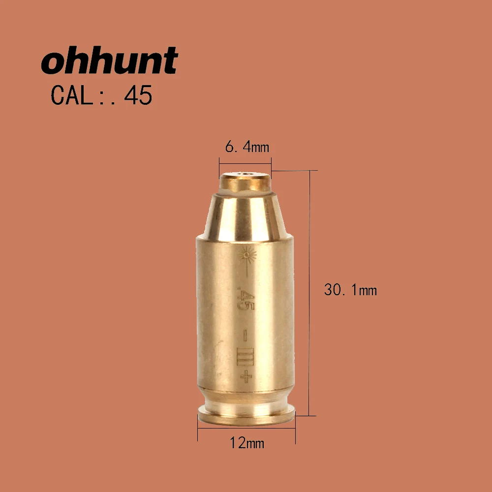 Ohhunt Тактический CAL .45 картридж коллиматор красный лазерный Коллиматорный прицел