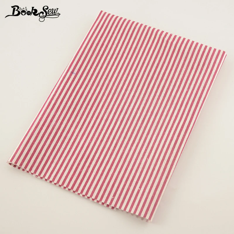 Тканевая ткань из хлопка и льна с красными полосками|cotton linen fabric|linen fabricfabric sewing |