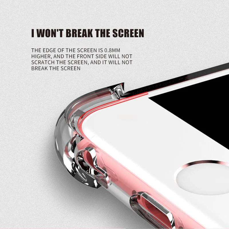 Прозрачный защитный чехол из мягкого ТПУ для Iphone 6S 6plus 6splus 7plus 8plus X XS XR XSMax SE 5S |