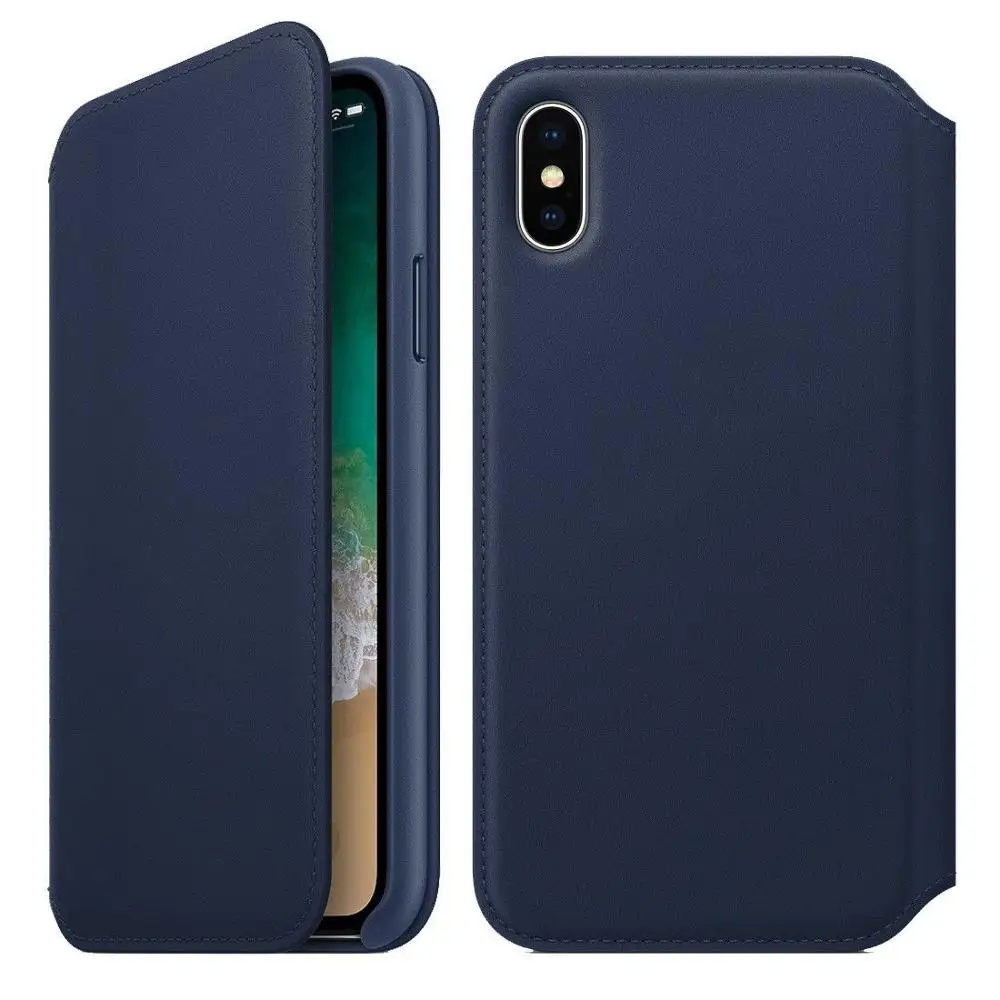 Кожаный защитный чехол с откидной крышкой для Apple iPhone X XS Max чехол-кошелек