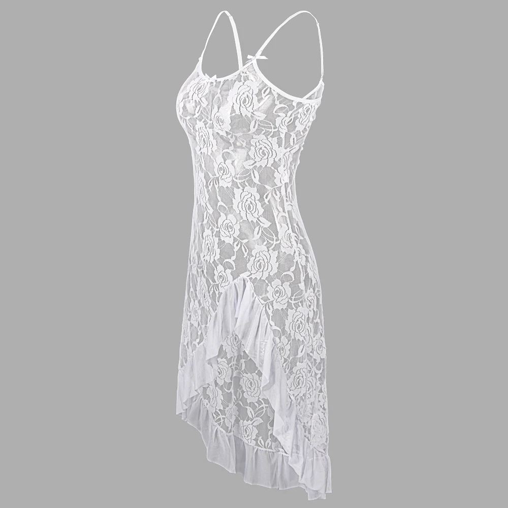 Кружевное женское сексуальное нижнее белье размера плюс S-6XL на бретельках, длинное прямое нижнее белье без рукавов, женское нижнее белье