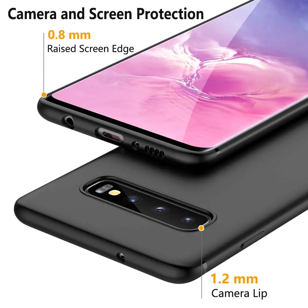 Силиконовый Ультратонкий чехол для Samsung Galaxy S10 S10E S8 S9 Plus S7 edge S7e Note 9 8 + Полностью